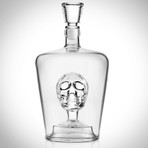 Whiskey Skull // Glass Decanter