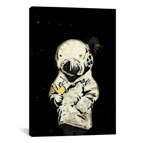 Space Girl and Bird II // Banksy