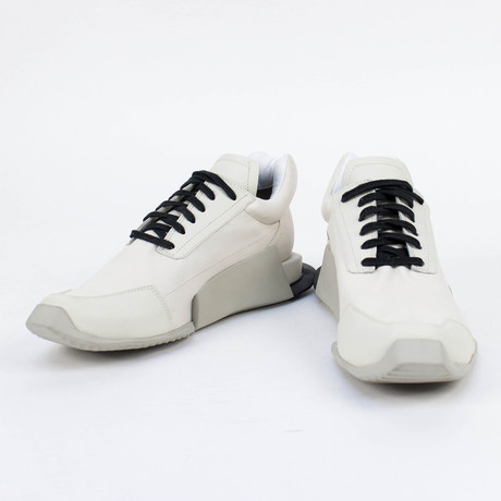 Rick OwensxAdidas // Level Runner Low Sneakers // White (US: 6.5)