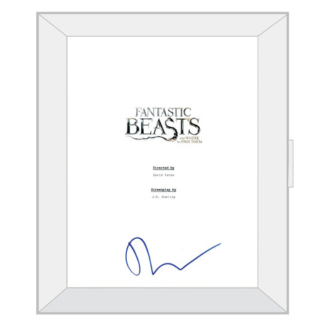 Autographed Script // Fantastic Beasts + Where to Find Them