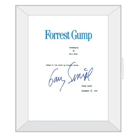 Autographed Script // Forrest Gump // Gary Sinise