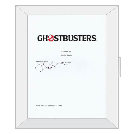 Autographed Script // Ghostbusters // Ivan Reitman