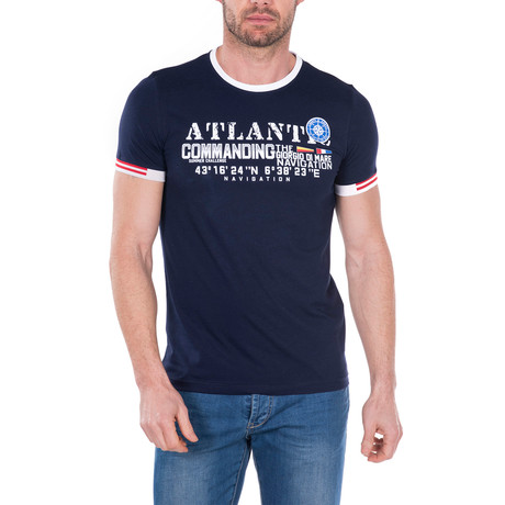 Cavallari T-Shirt Short Sleeve // Navy (S)