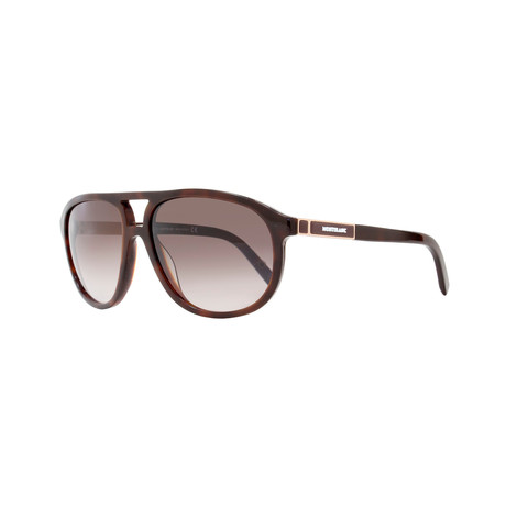 Mont Blanc Oval Sunglasses // MB462S 52T