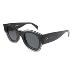 CÉLINE Sunglasses //41446 // Gray Frame + Blue Lenses