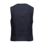 Mens Waistcoat Vest // Navy Blue (Euro: 48)