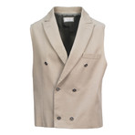 Brunello Cucinelli // Men's Double Breasted Waistcoat Vest // Brown (Euro: 48)