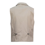 Brunello Cucinelli // Men's Double Breasted Chest-Welt Pocket Waistcoat Vest // Brown (Euro: 50)
