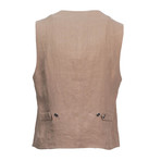 Brunello Cucinelli // Men's Jetted-Pocket Waistcoat Vest // Brown (Euro: 48)