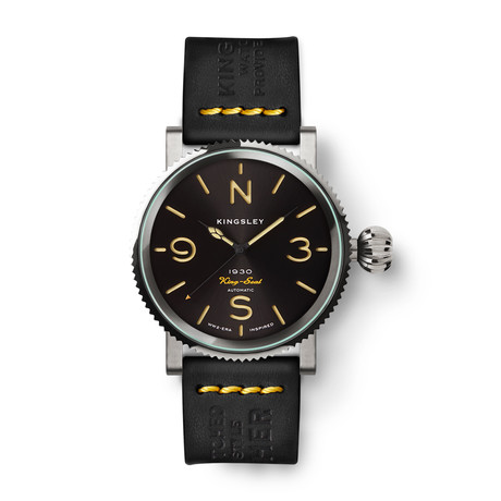 Kingsley 1930 King-Seal Trench Automatic // K-Type3-A-SEAL-SS-BLK-BYS-24x22