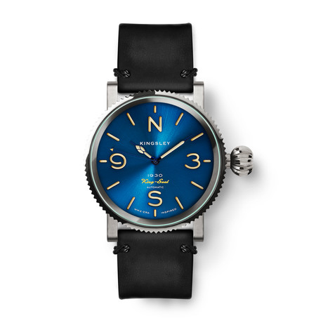 Kingsley 1930 King-Seal Trench Automatic // K-Type3-A-SEAL-SS-BLU-BLK-24x24