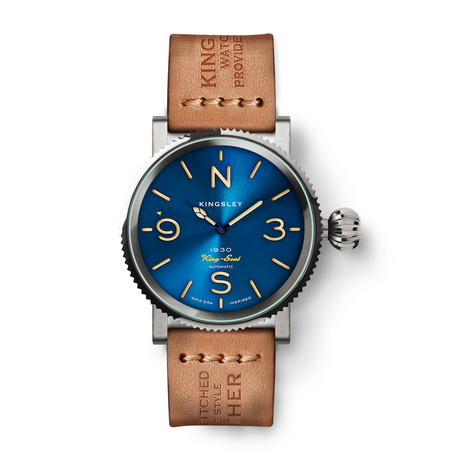 Kingsley 1930 King-Seal Trench Automatic // K-Type3-A-SEAL-SS-BLU-TAN-24x22