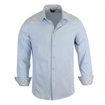 Sean Modern Fit Long-Sleeve Dress Shirt // Blue (S)