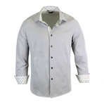 Sean Modern Fit Long-Sleeve Dress Shirt // Black (XL)