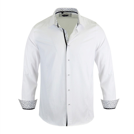 Ronny Modern Fit Long-Sleeve Dress Shirt // White (S)