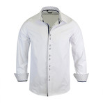 Tristan Modern Fit Long-Sleeve Dress Shirt // White (M)