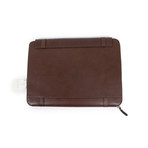 Brunello Cucinelli // Colin Leather Business Portfolio Bag // Dark Brown