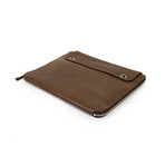 Brunello Cucinelli // Irvin Leather Business Portfolio Bag // Brown