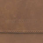 Brunello Cucinelli // Irvin Leather Business Portfolio Bag // Brown