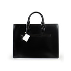 Brunello Cucinelli // Kerry Leather Briefcase Bag // Black