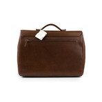 Brunello Cucinelli // Emery Leather Briefcase Bag // Brown