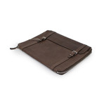 Brunello Cucinelli // Blair Leather Business Portfolio Bag // Brown