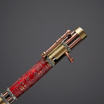 Circuit Board Steampunk Pen // Red