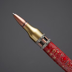 Circuit Board Steampunk Pen // Red