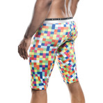 New Hipster Athletic Boxer // Green Pixels (M)