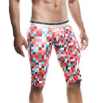 New Hipster Athletic Boxer // Red Pixels (L)
