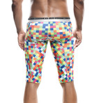 New Hipster Athletic Boxer // Green Pixels (S)