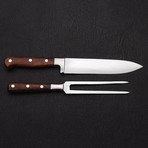 Stainless Steel Viking Carving Set // 2 Piece Set // 9724