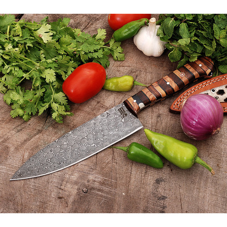 Damascus Kitchen Knife // 9737
