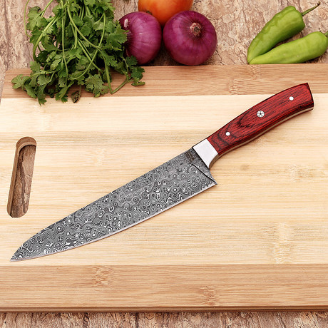Damascus Kitchen Knife // 9760