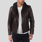 Aiden Leather Jacket // Chestnut (2XL)