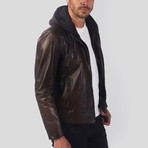 Aiden Leather Jacket // Chestnut (M)