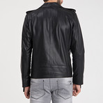 Carter Leather Jacket // Black + Gold (XL)