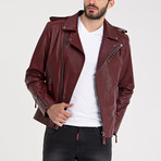 Carter Leather Jacket // Bordeaux (2XL)