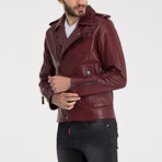 Carter Leather Jacket // Bordeaux (3XL)