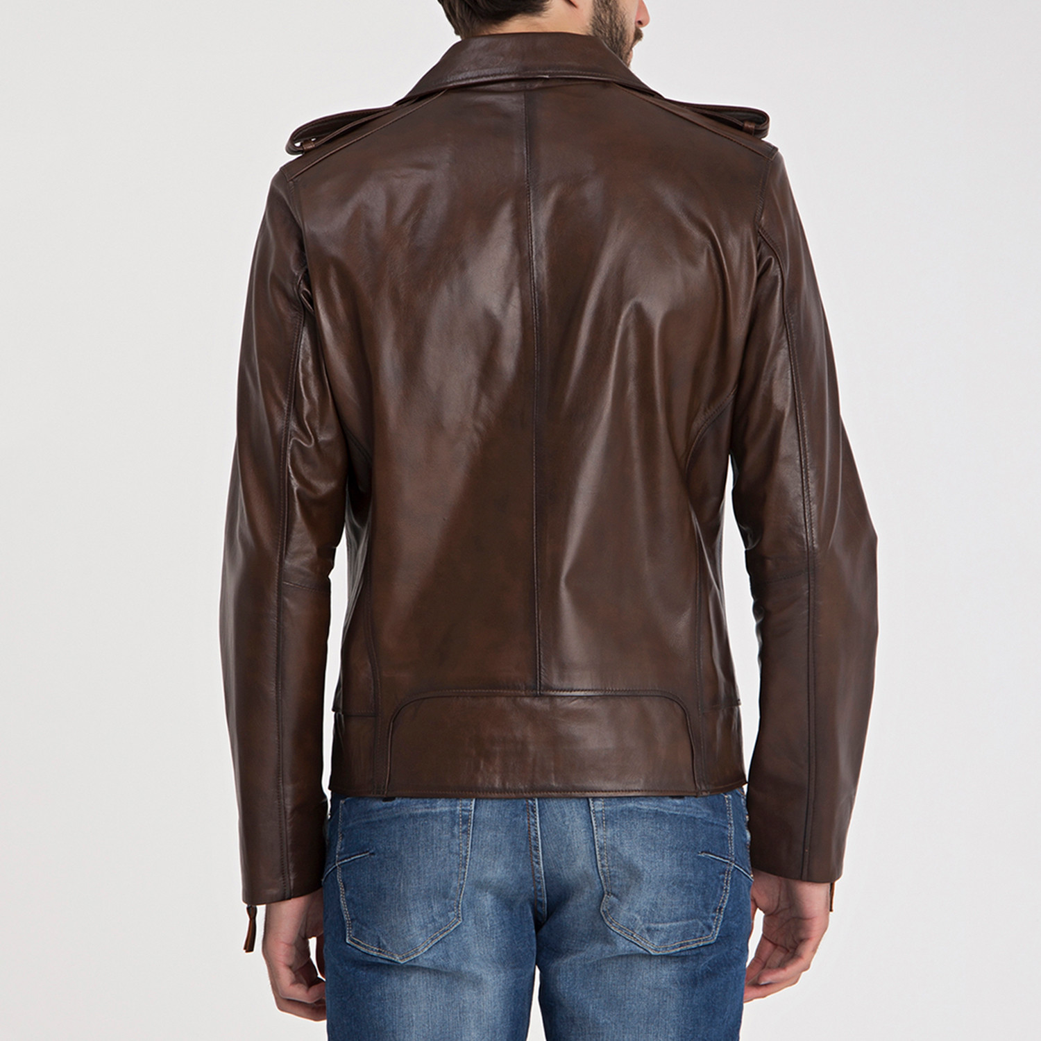 Carter Leather Jacket // Chestnut (S) - Iparelde - Touch of Modern
