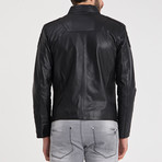 Wyatt Leather Jacket // Black (L)