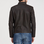Wyatt Leather Jacket // Brown Tafta (XL)