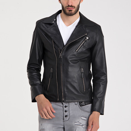 Harlow Leather Jacket // Black (S)