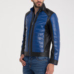 Logan Leather Jacket // Blue (S)