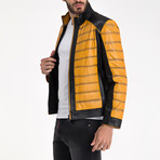 Logan Leather Jacket // Yellow (S)