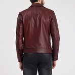 Jayce Leather Jacket // Bordeaux (S)