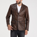 Elijah Leather Jacket // Chestnut (L)