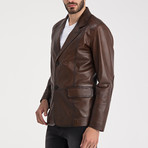 Elijah Leather Jacket // Chestnut (S)