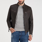 Arlo Leather Jacket // Brown Tafta (2XL)