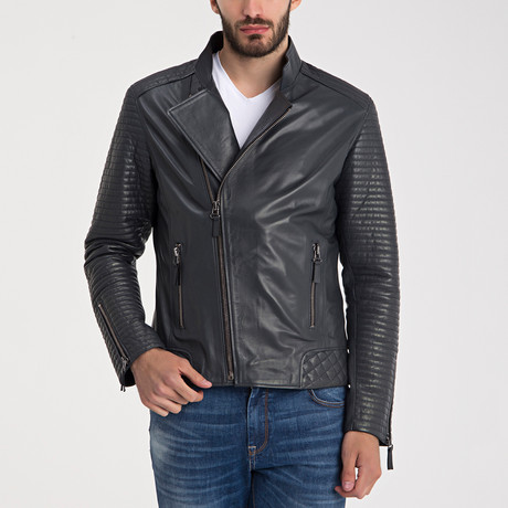 Sebastian Leather Jacket // Gray (S)